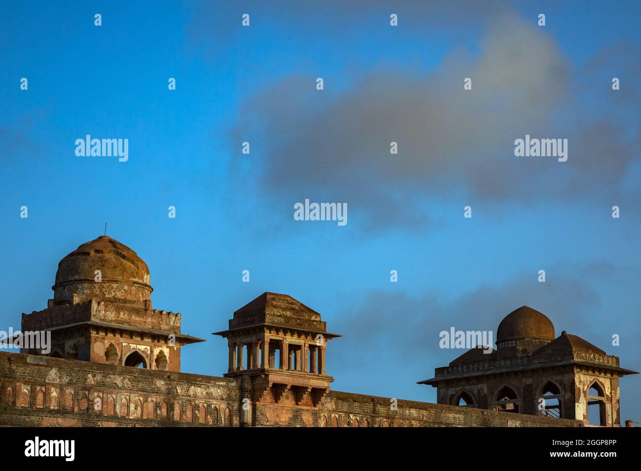 Jahaz Mahal royal complex, Mandu, Madhya Pradesh, India Stock Photo