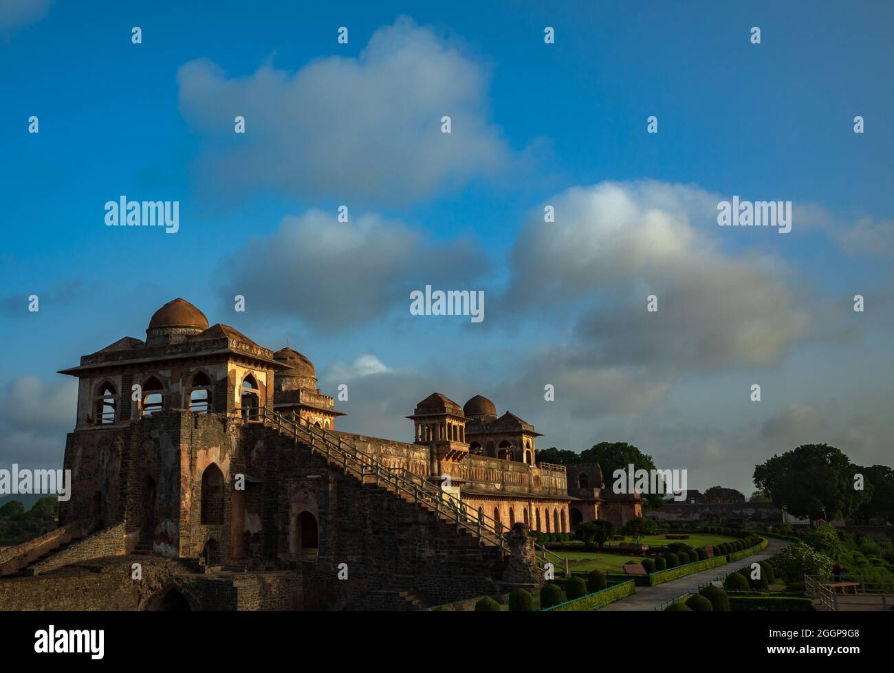 Jahaz Mahal royal complex, Mandu, Madhya Pradesh, India Stock Photo