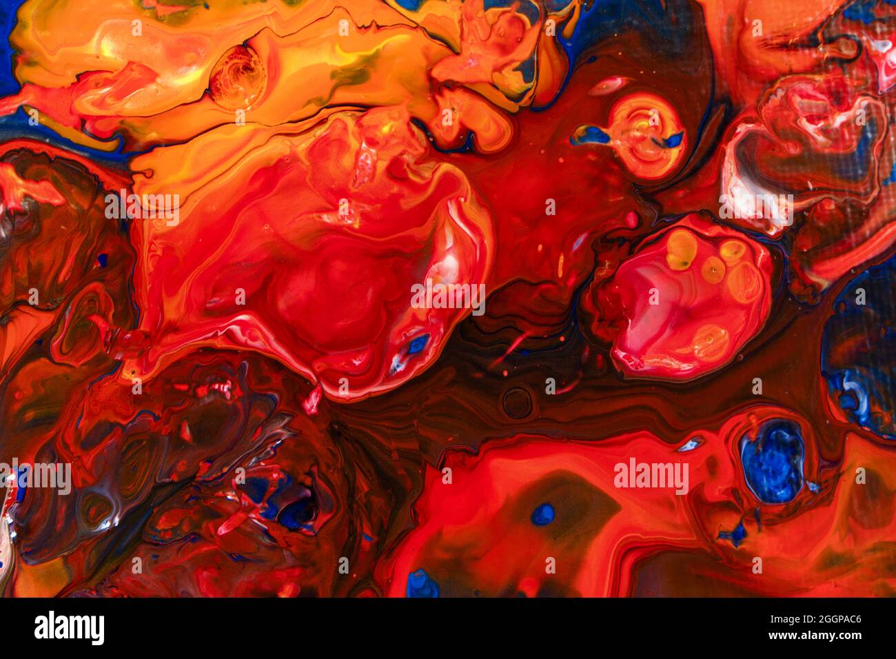 Abstract Fluid Art Painting Background. Acrylic Pour. Marble texture ...