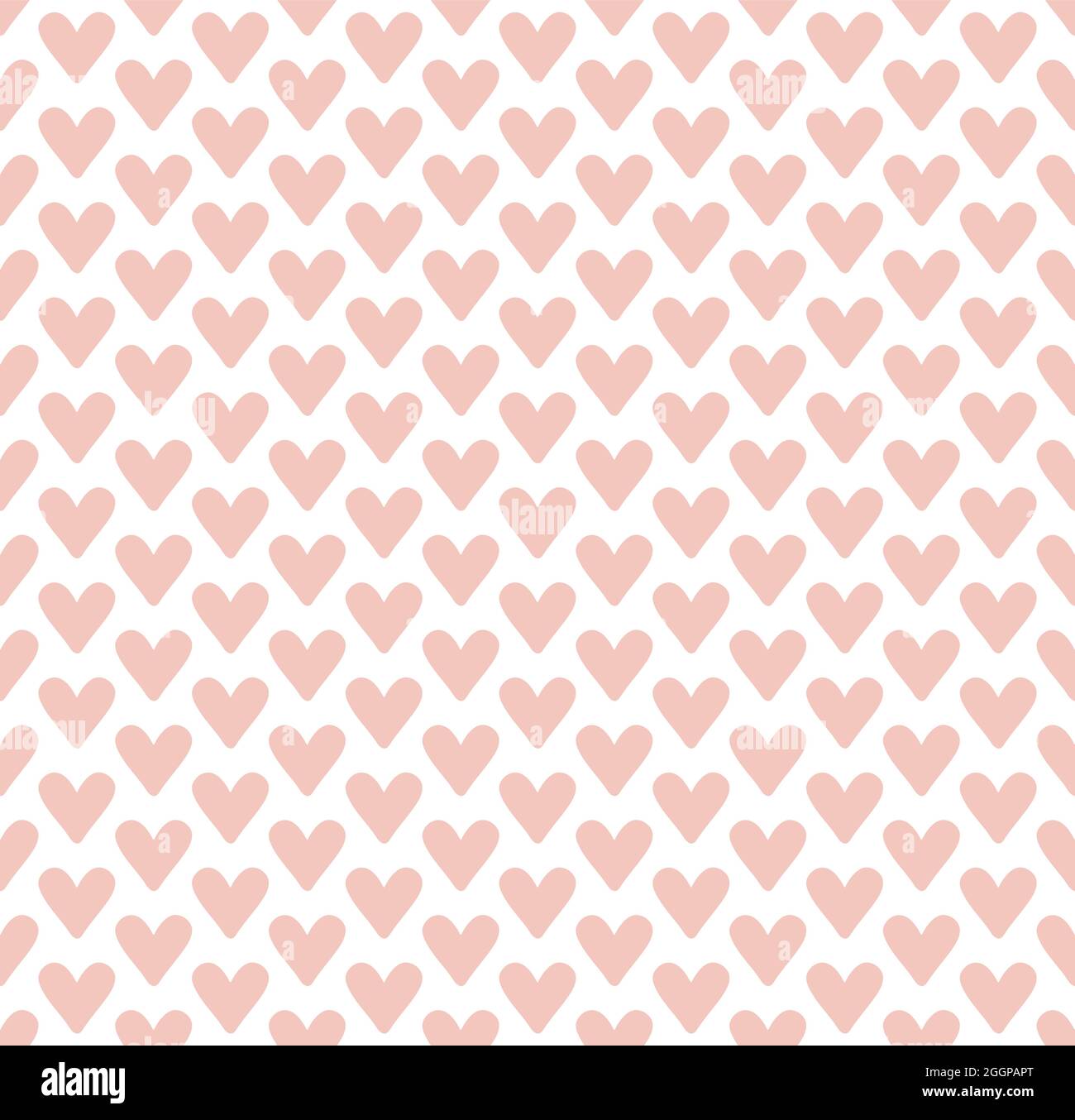 Pink Light Heart Seamless Repeat Pattern Design Stock Vector