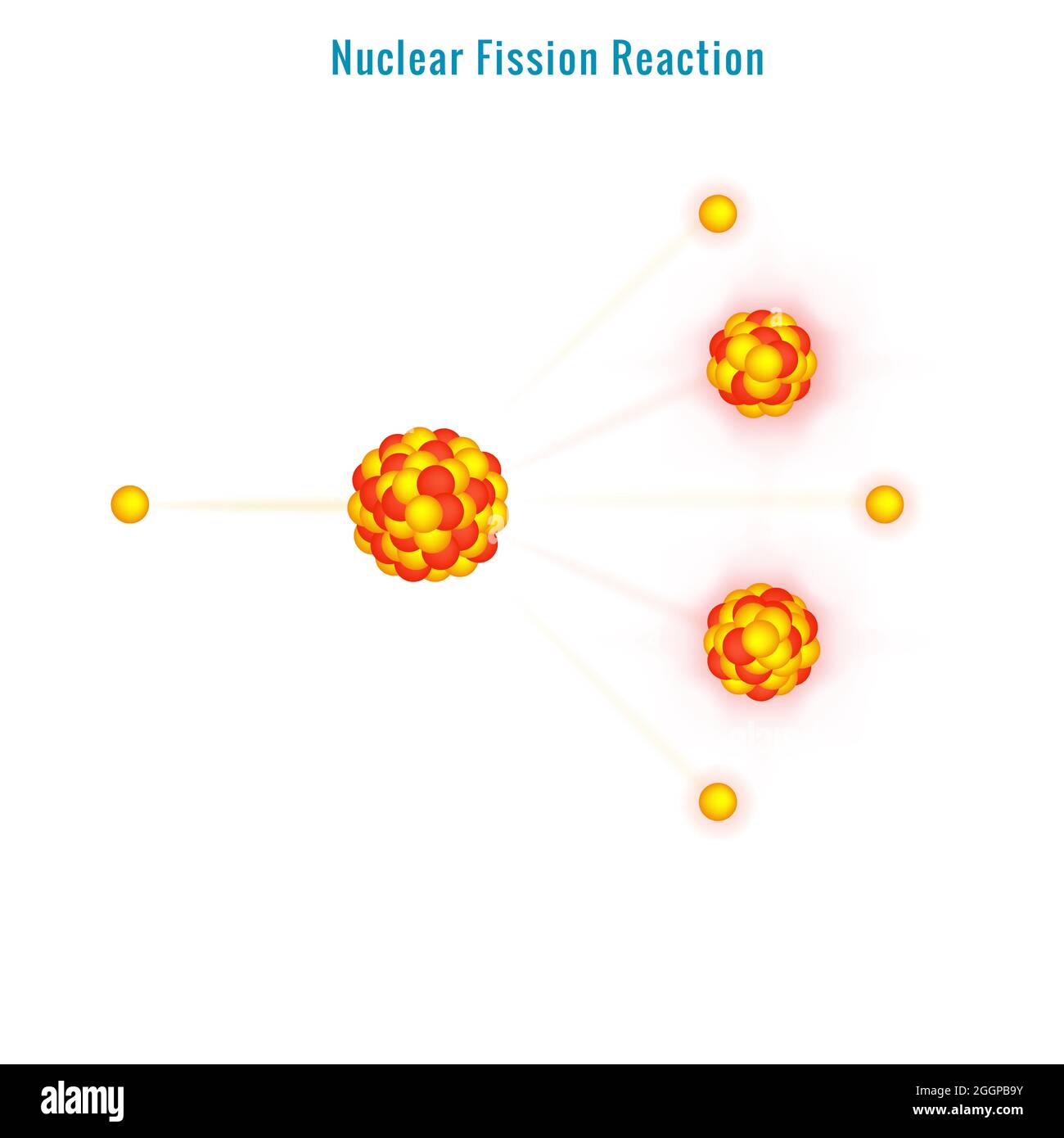 Nuclear fission reaction vector image. Illustration Stock Photo Alamy