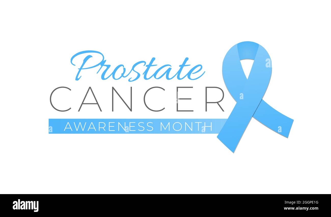 Prostate Cancer Awareness Month Isolated Logo Icon Sign Stock Vector