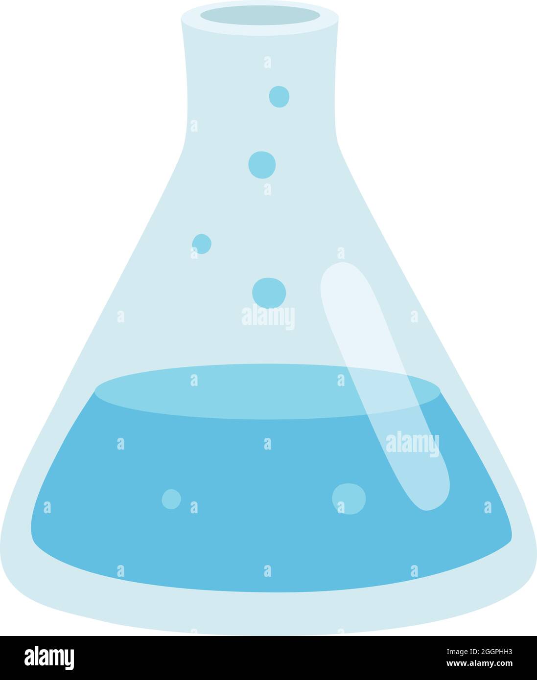 Chemical flask icon cartoon vector. Lab beaker Stock Vector Image & Art