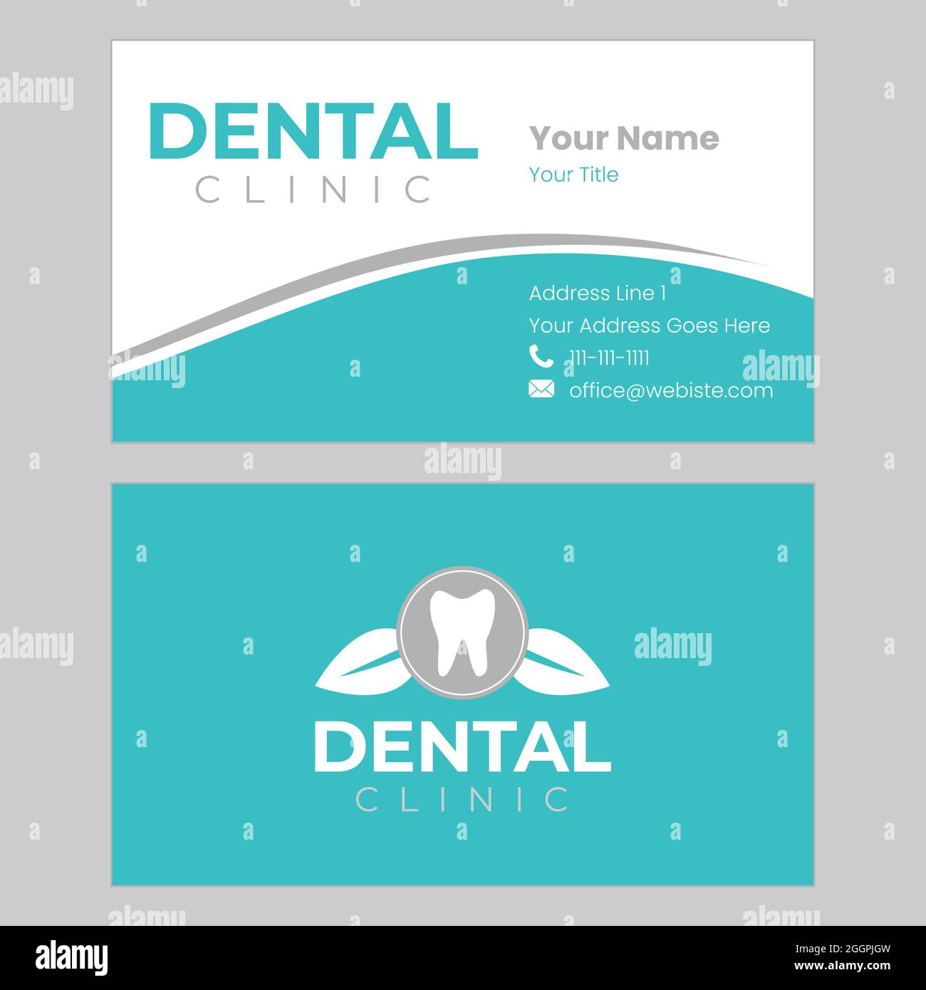 Dentist Dental Business Card Design Stock Vector Image & Art Alamy