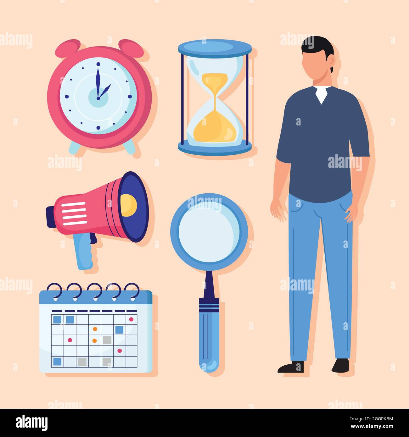 Planned icon collection Stock Vector Image & Art - Alamy