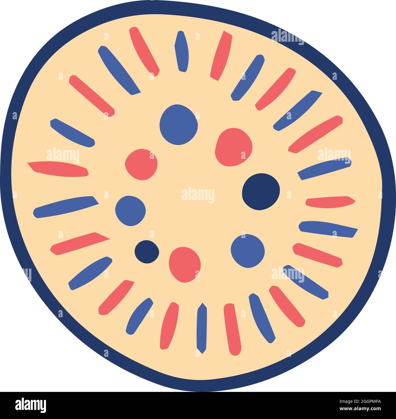 Doodle flower icon outline hand drawn vector. Floral spring plant Stock ...
