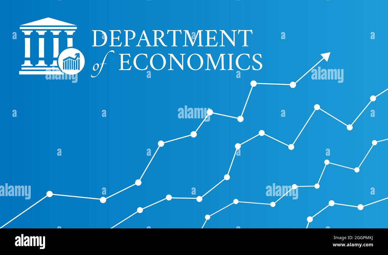 US Department of Economics Illustration Background Stock Vector