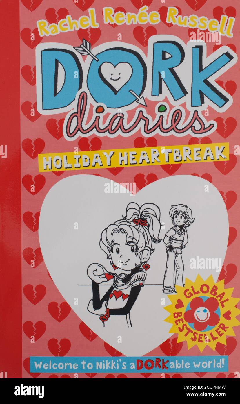 The book, Holiday Heartbreak, The Dork Diaries by Rachel Renee Russell Stock Photo