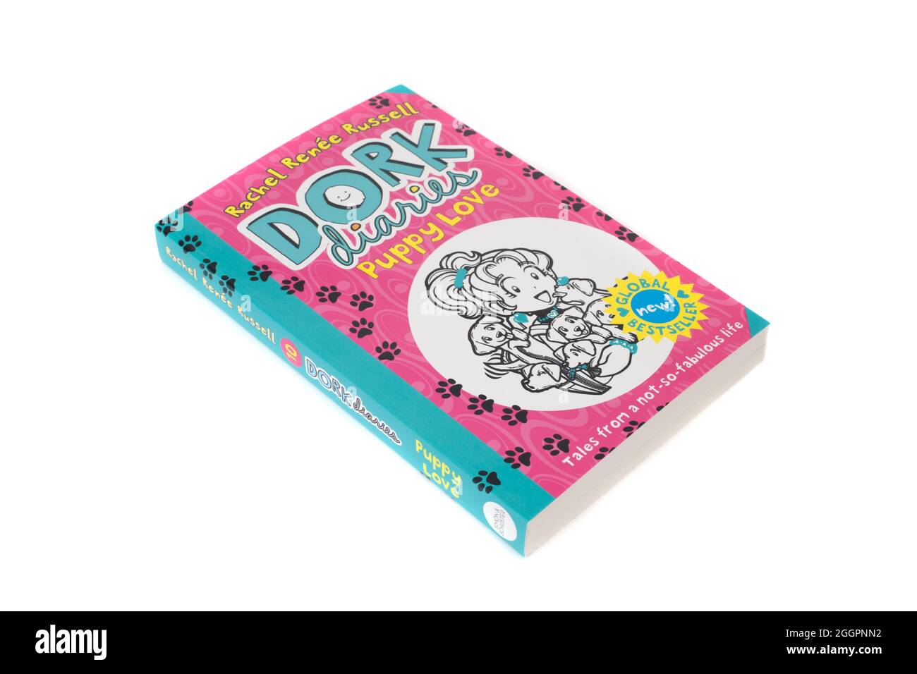 The book, Puppy Love, The Dork Diaries by Rachel Renee Russell Stock Photo