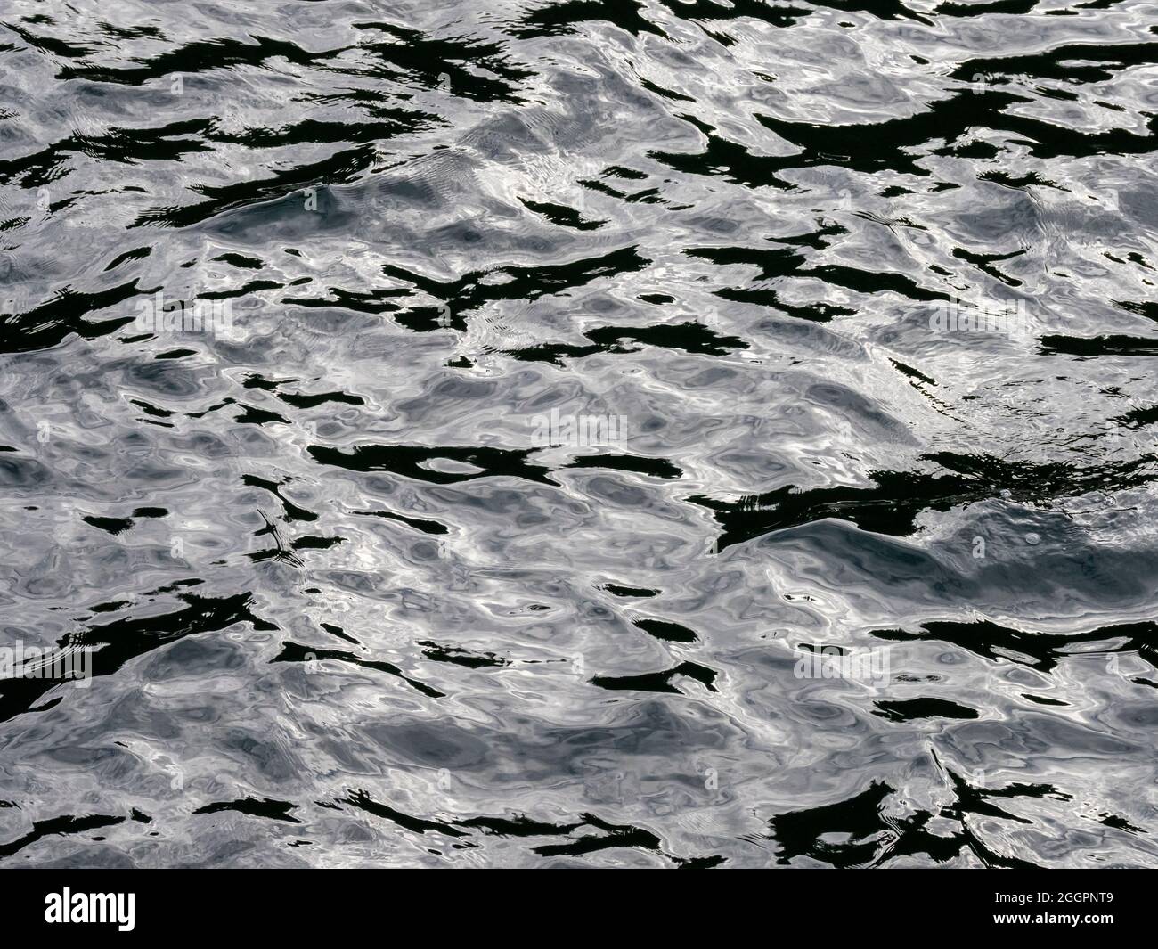 Reflection water pattern, Alaska Stock Photo