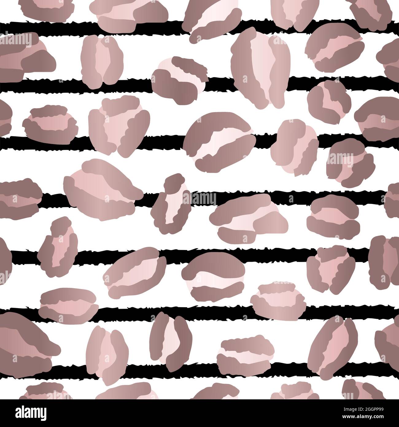 Leopard Print Repeat Pattern Design Stock Vector