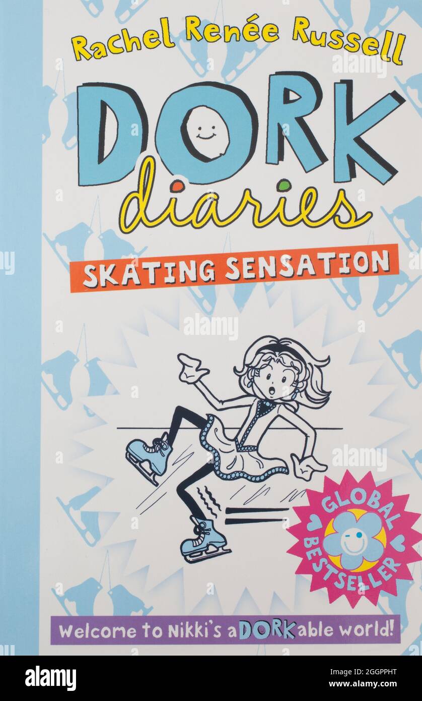 The book, Skating Sensation, The Dork Diaries by Rachel Renee Russell Stock Photo