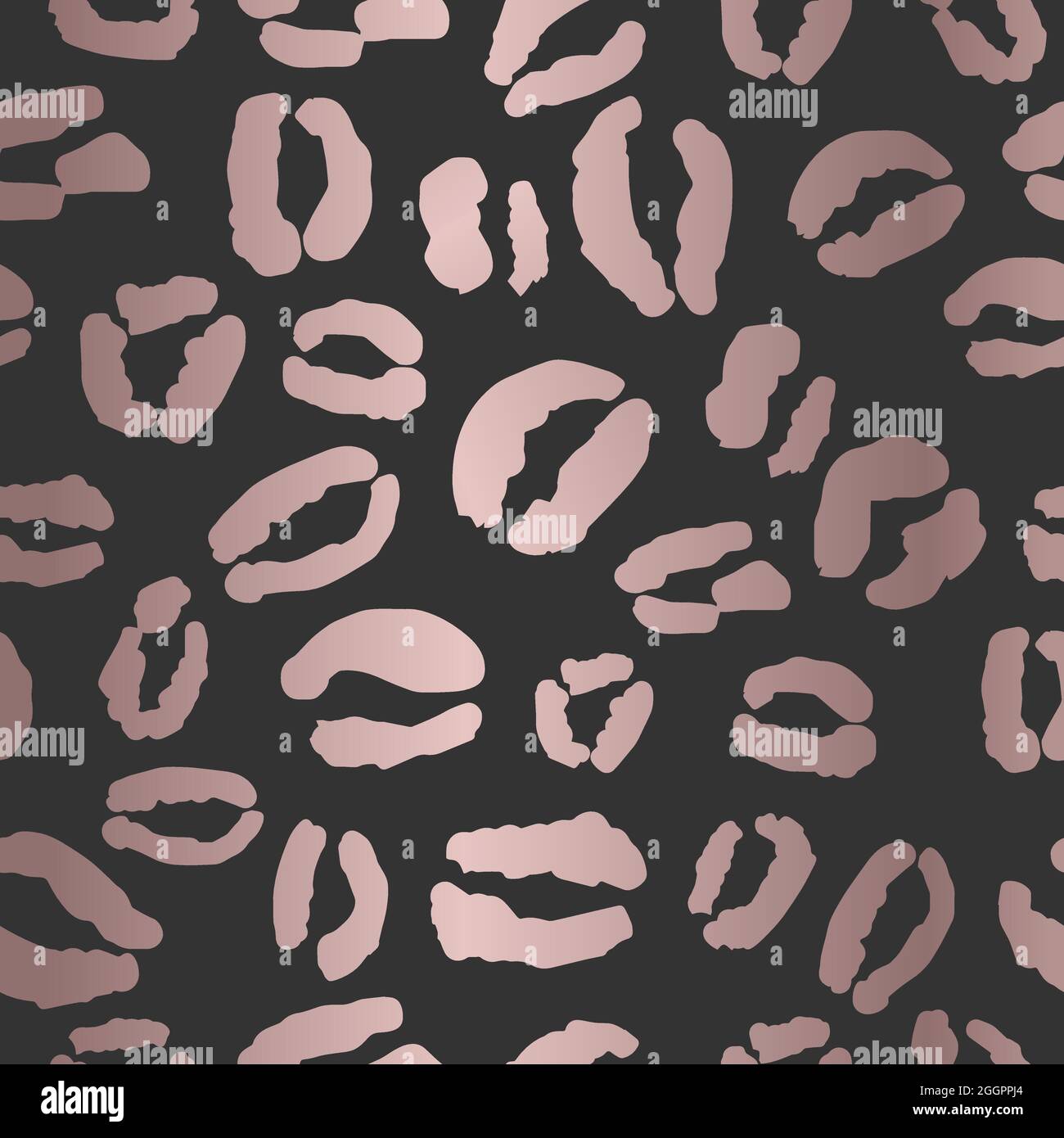 Leopard Print Repeat Pattern Design Stock Vector