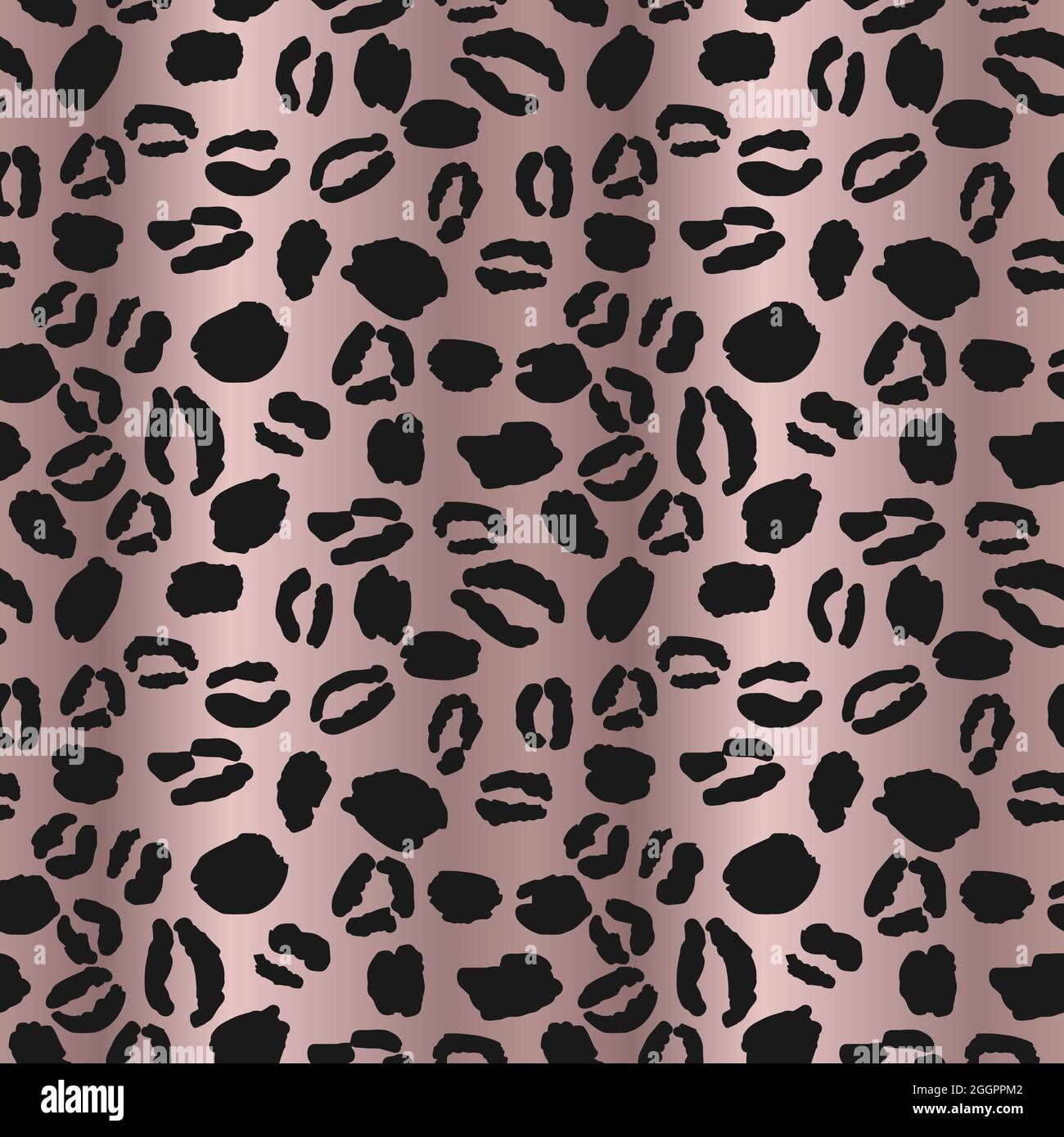 Leopard Print Repeat Pattern Design Stock Vector
