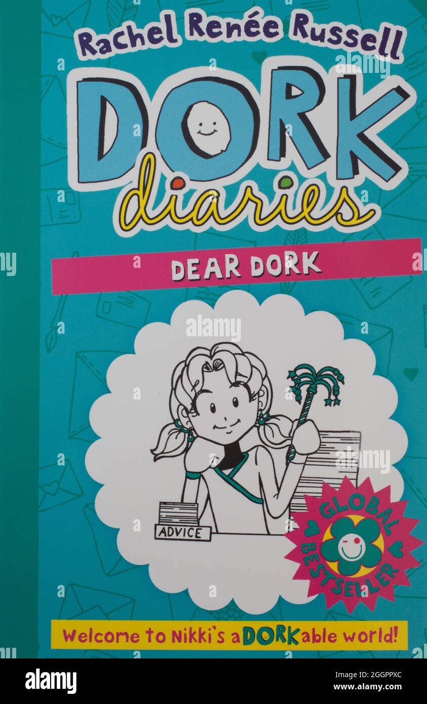 The book, Dear Dork, The Dork Diaries by Rachel Renee Russell Stock Photo