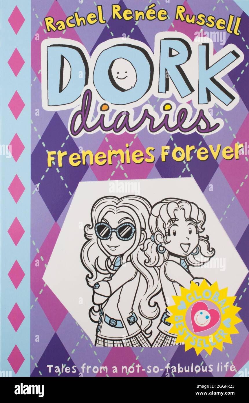 The book, Frenemies Forever, The Dork Diaries by Rachel Renee Russell Stock Photo