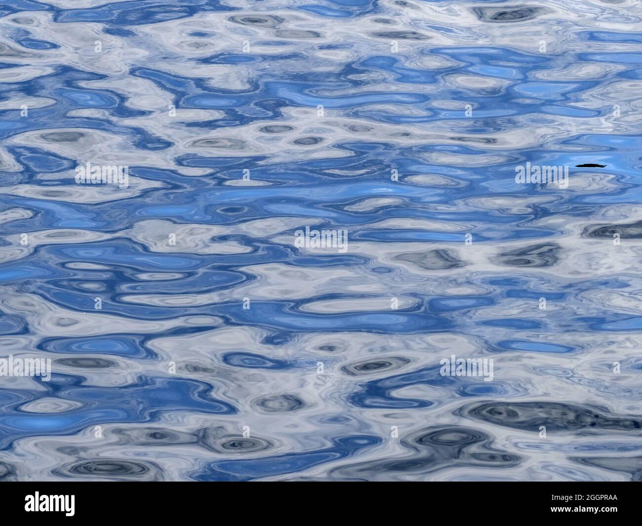 Reflection water pattern, Alaska Stock Photo