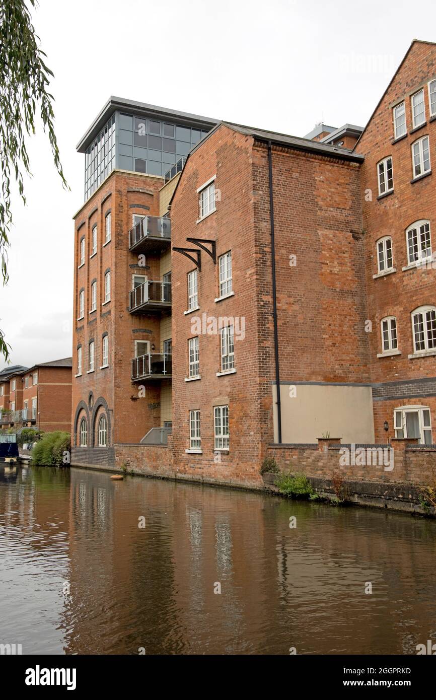 Apartments along Worcester and Birmingham canal Diglis Wharf Worcester