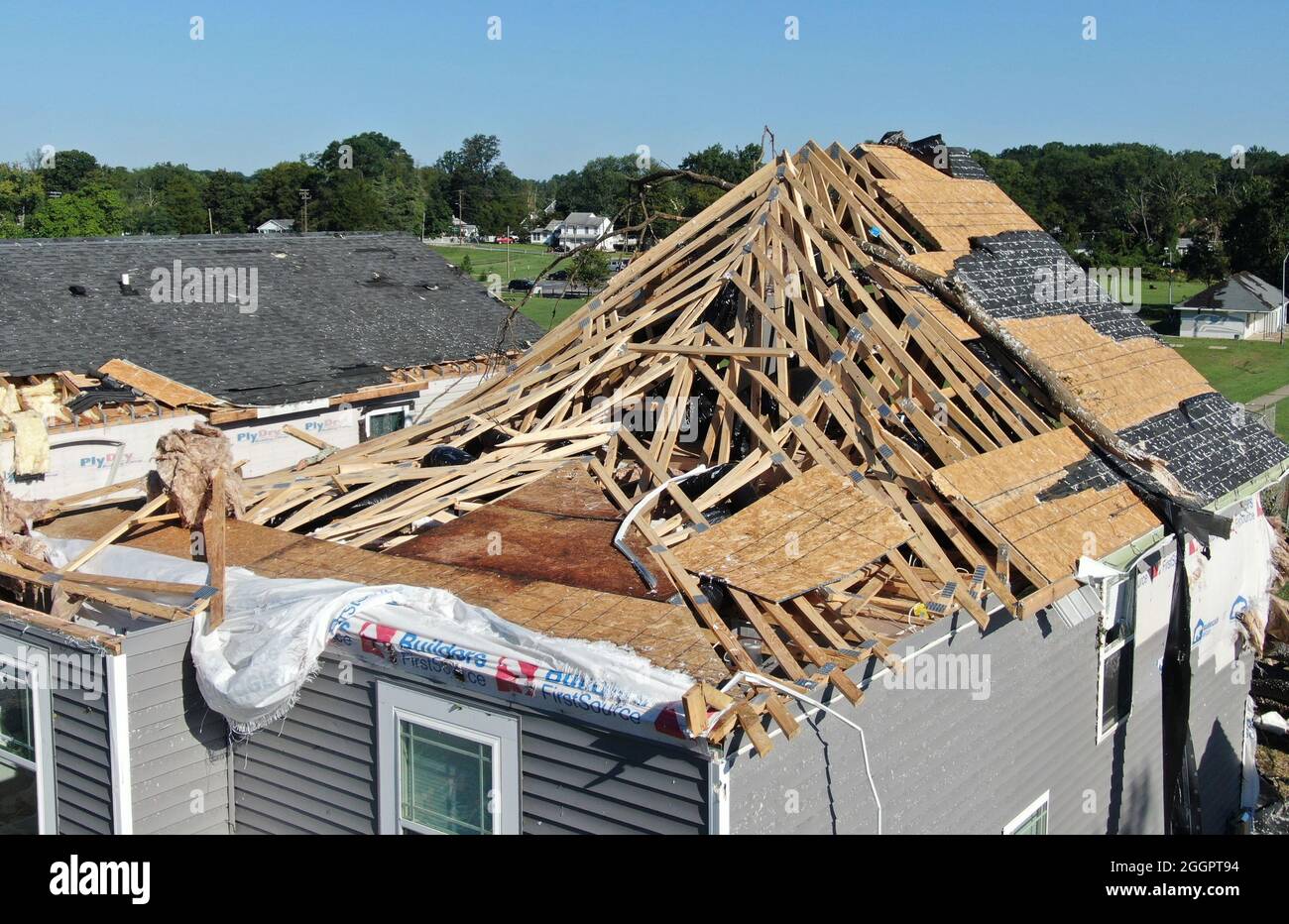 Tornado aftermath aerial hires stock photography and images Alamy