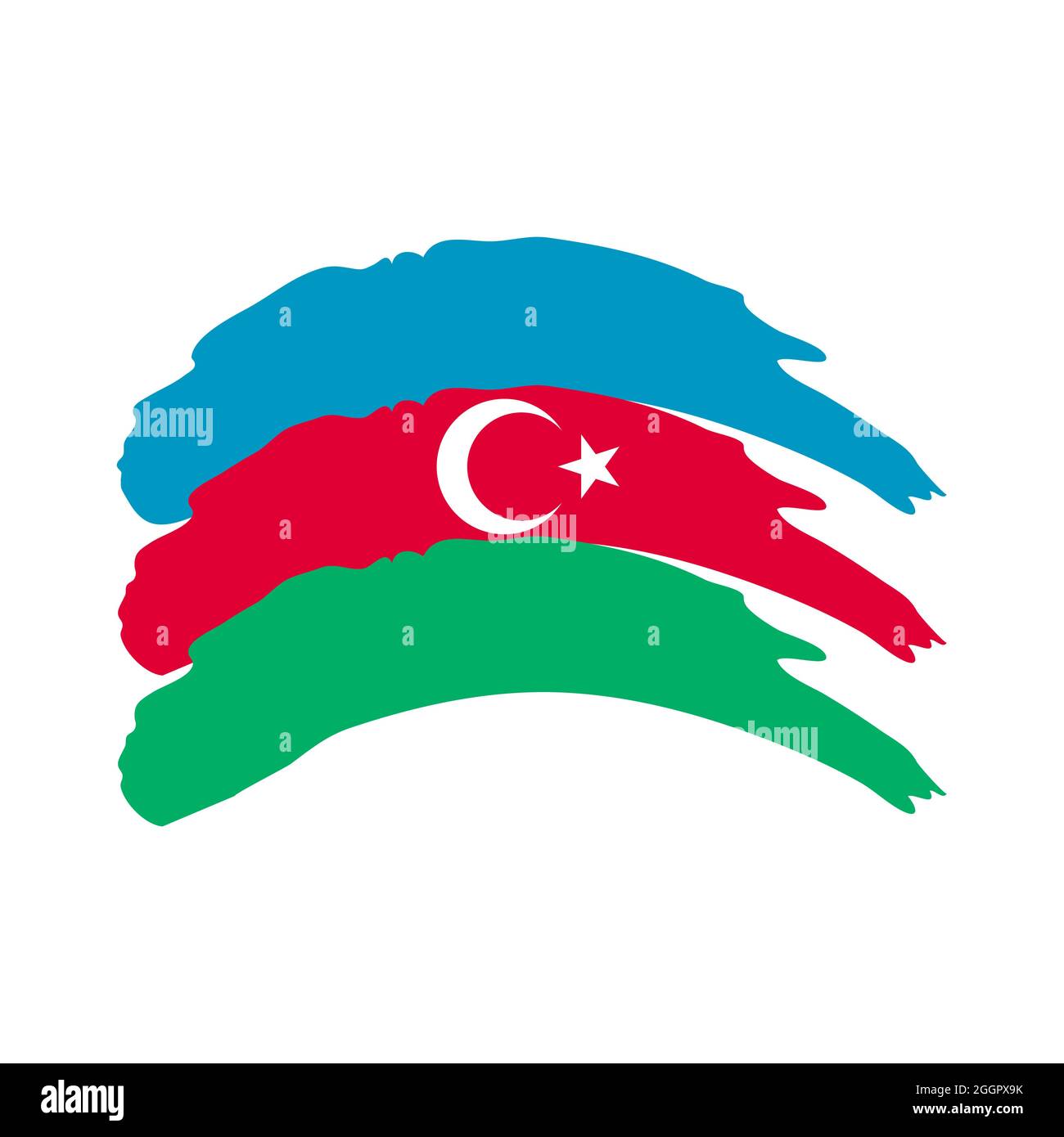 Azerbaijan Vector Flag Stock Vector Image & Art - Alamy