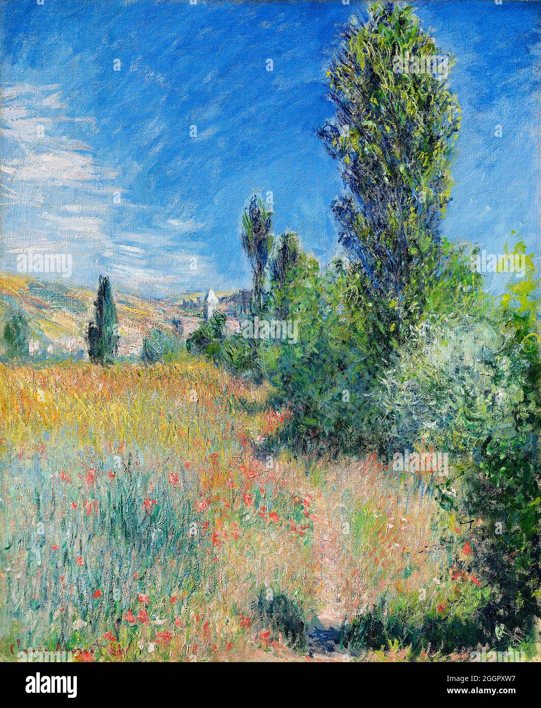 Landscape in Ile Saint-Martin by Claude Monet (1840-1926), oil on canvas, 1881 Stock Photo