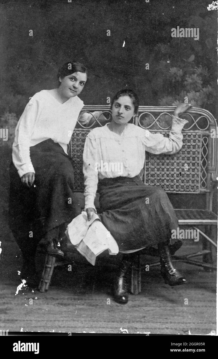 Old portrait 1930 about Stock Photo