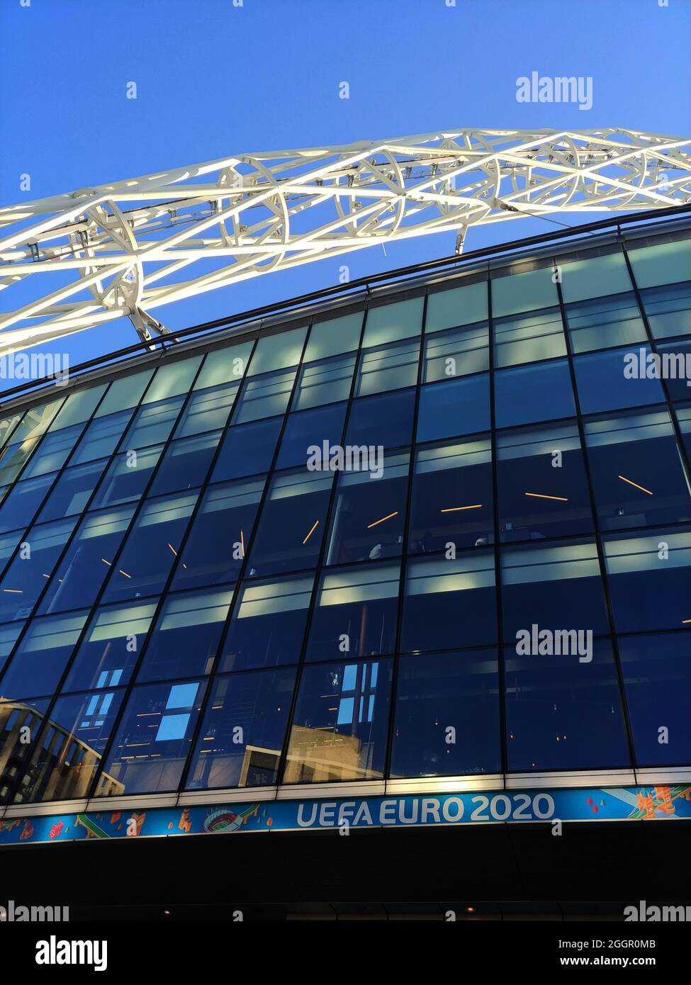 Wembley Stadium ahead of the Euro 2020 Final in London, UK Stock Photo ...