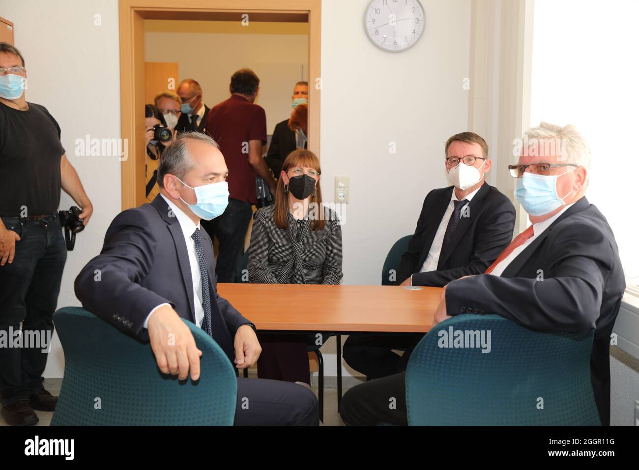 Justizministerin Katja Meier, Innenminister Prof. Roland Wöller und ...