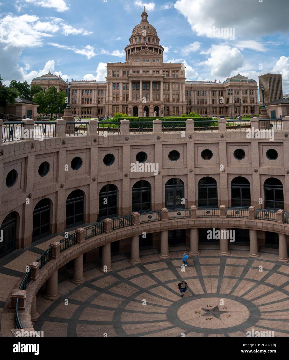 Granite and Marlbe Texas Capitol and Underground Extension Stock Photo