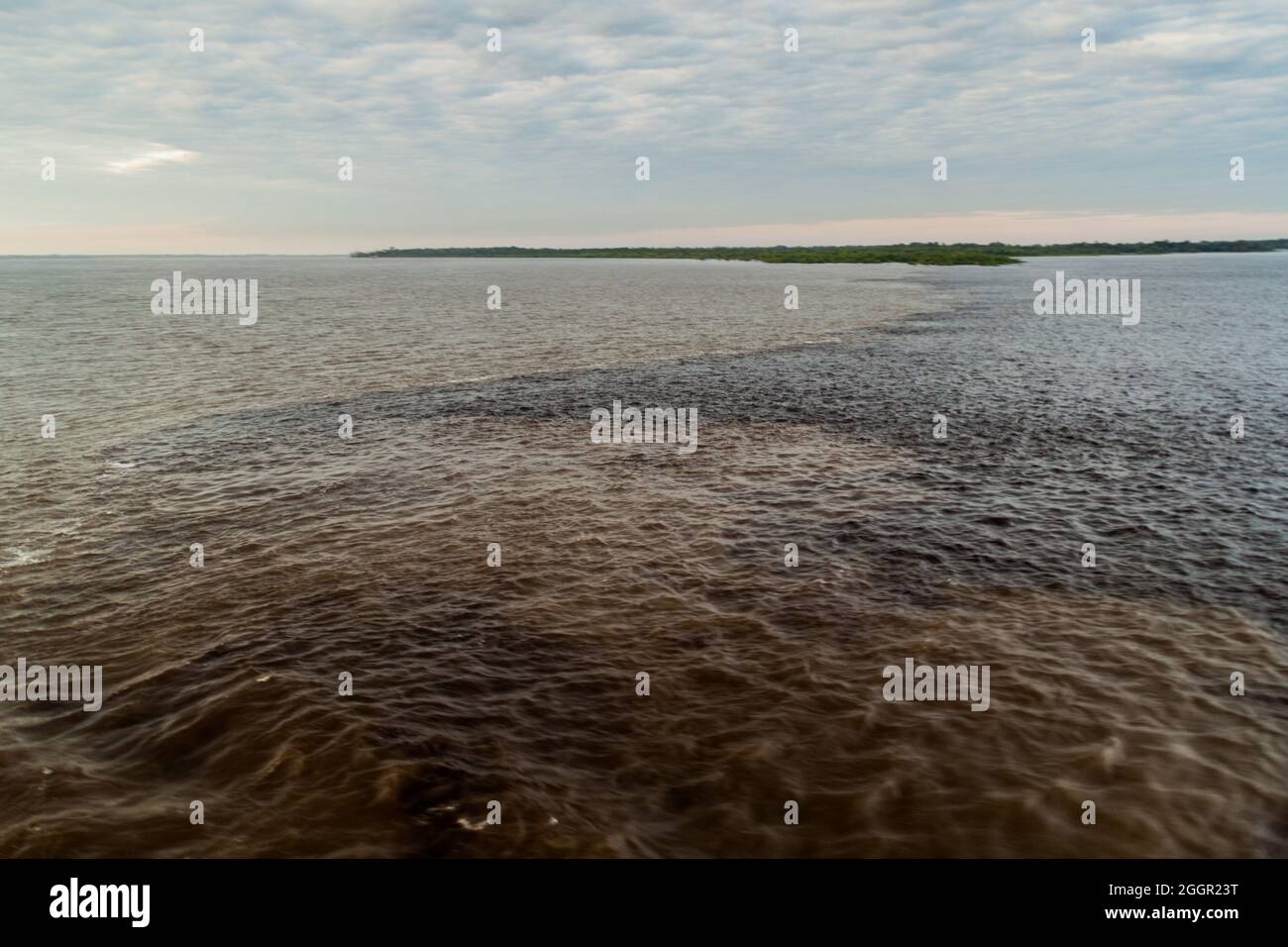 The Meeting of Waters (Encontro das Aguas) is the confluence between ...