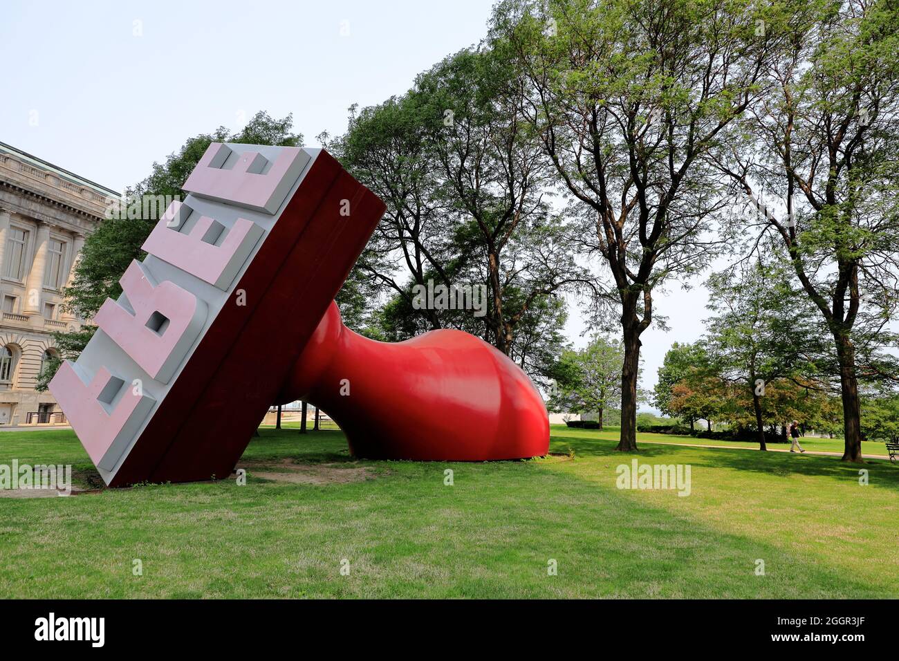 Free Stamp the world's largest rubber stamp sculpture created by Claes