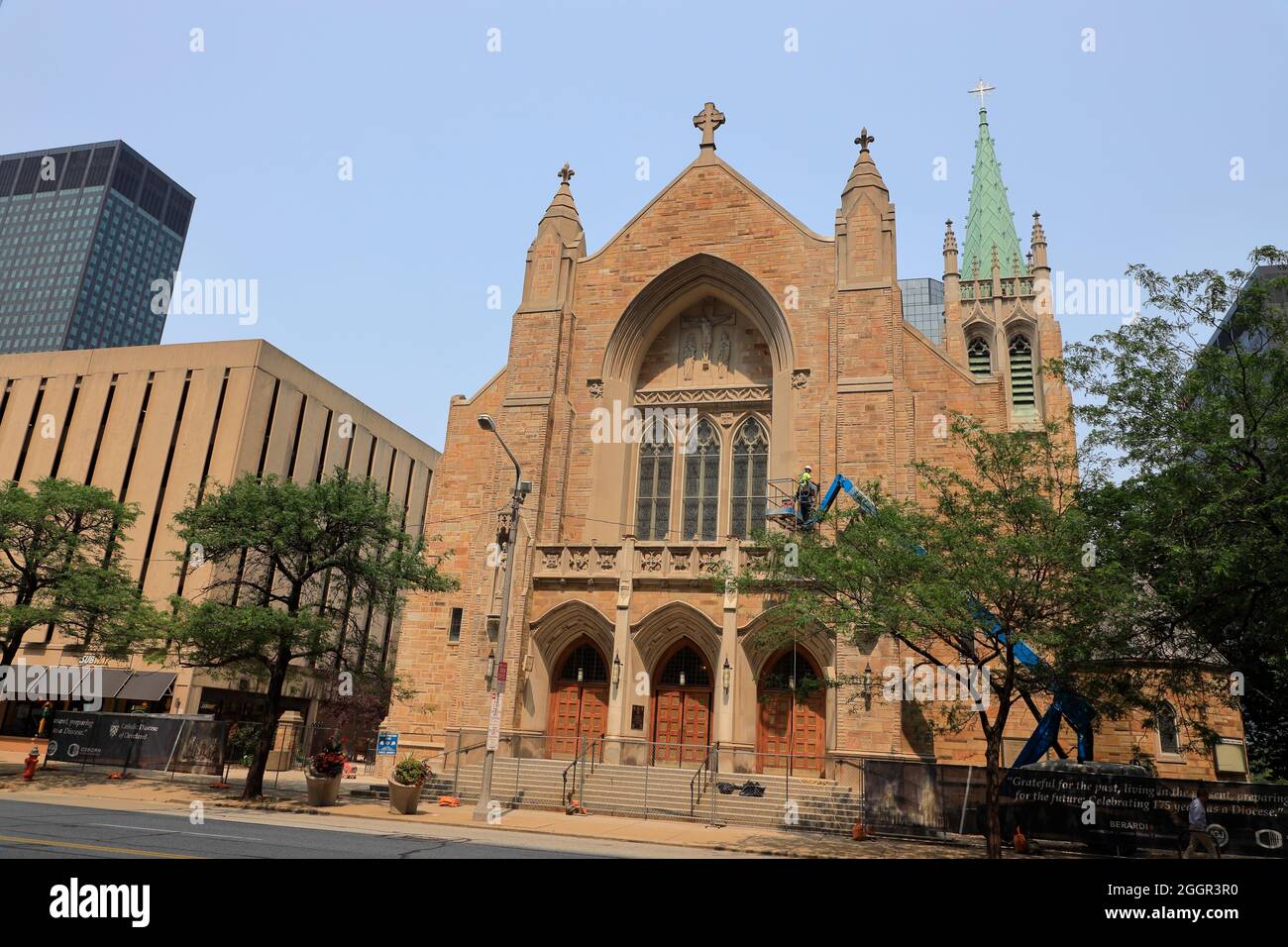 Cathedral of St. John the Evangelist.Cleveland.Ohio.USA Stock Photo Alamy