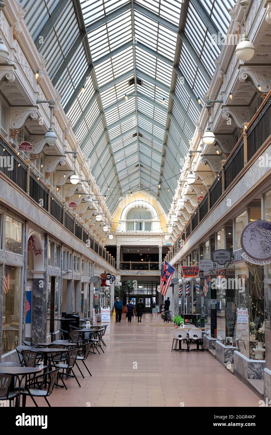 Colonial arcade cleveland ohio skylight hires stock photography and