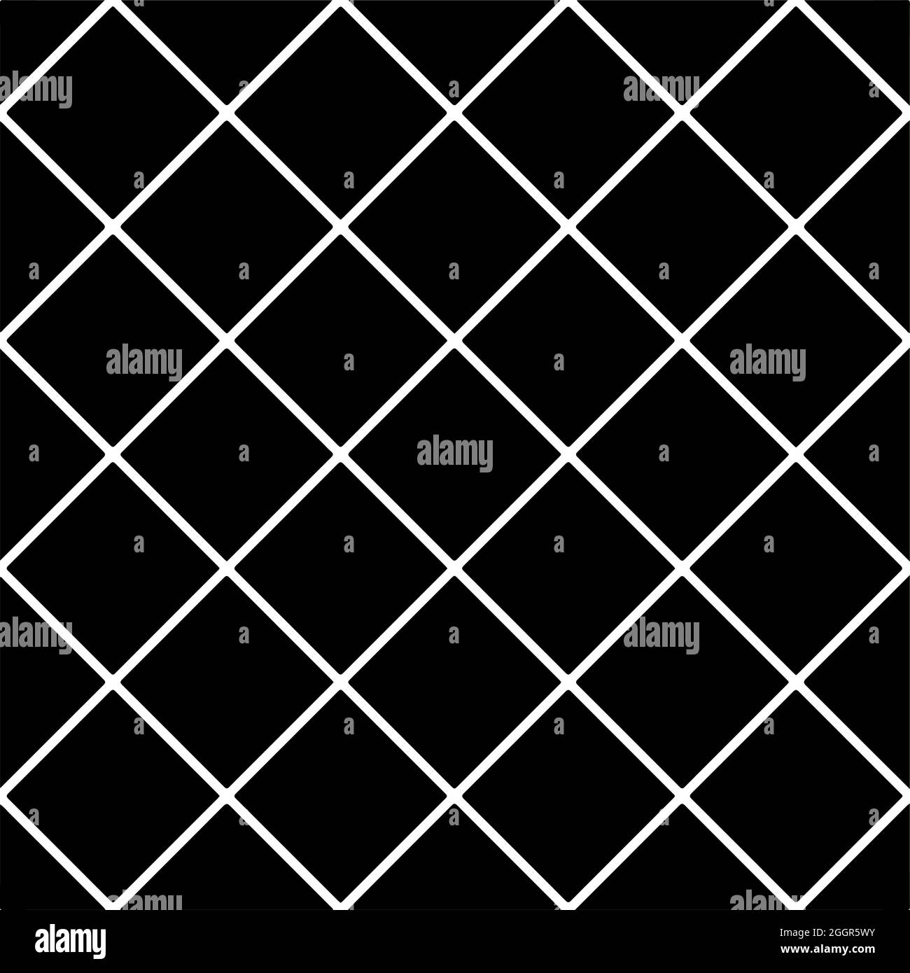 Seamless vector pattern in geometric ornamental style. Black and white ...