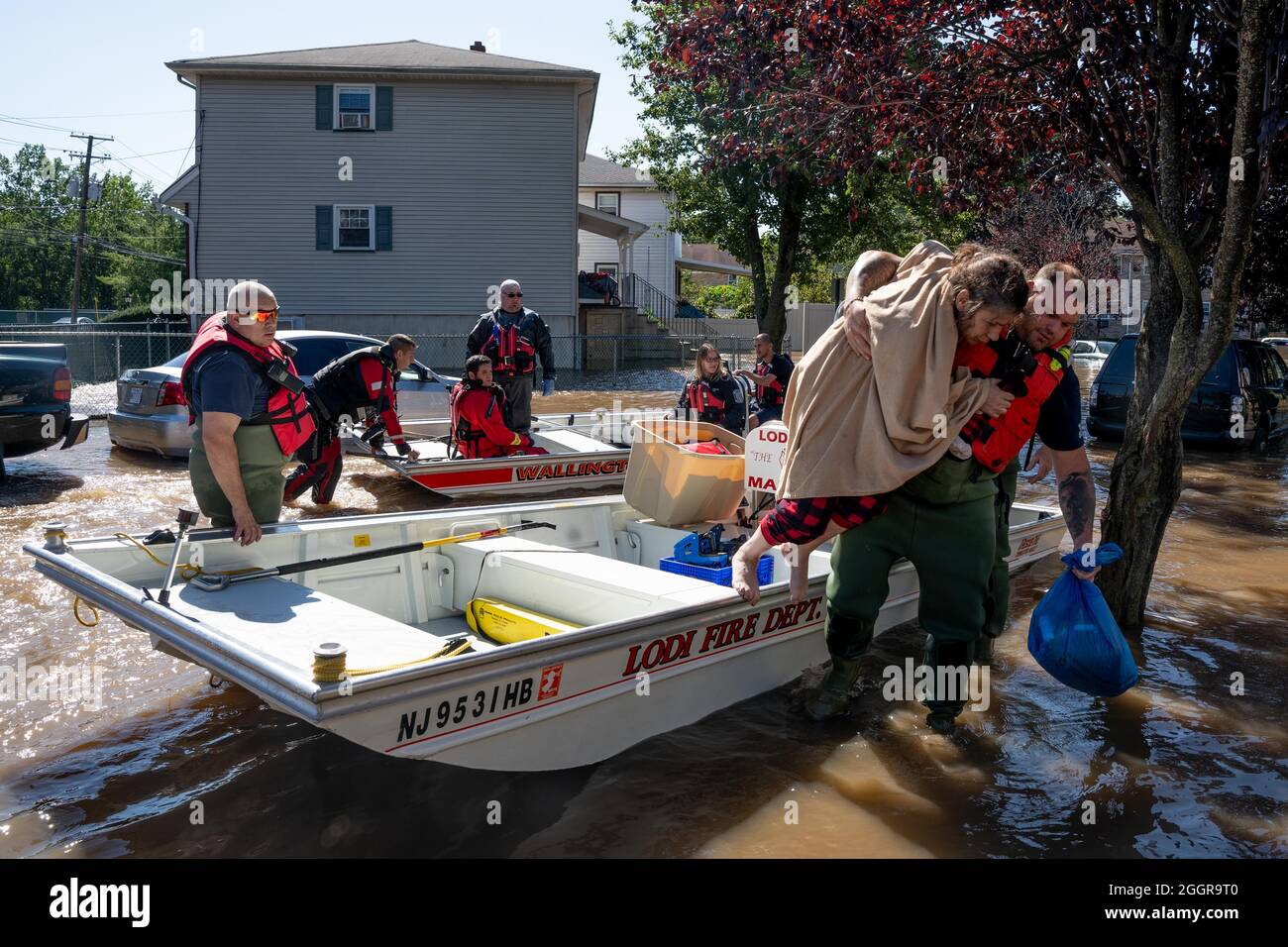 Lodi, New Jersey, USA. 2nd Sep, 2021. Resident MARIA TIRACO of Lodi