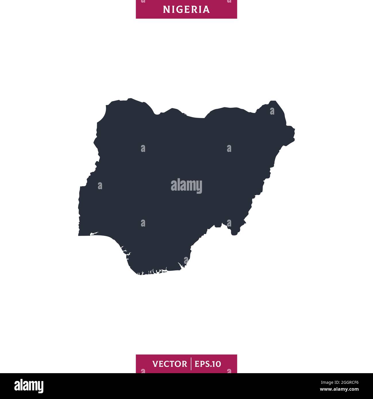 Map Of Nigeria Vector Detailed Map Of Nigeria Vector Stock Illustration Design Template. Vector  Eps 10 Stock Vector Image & Art - Alamy