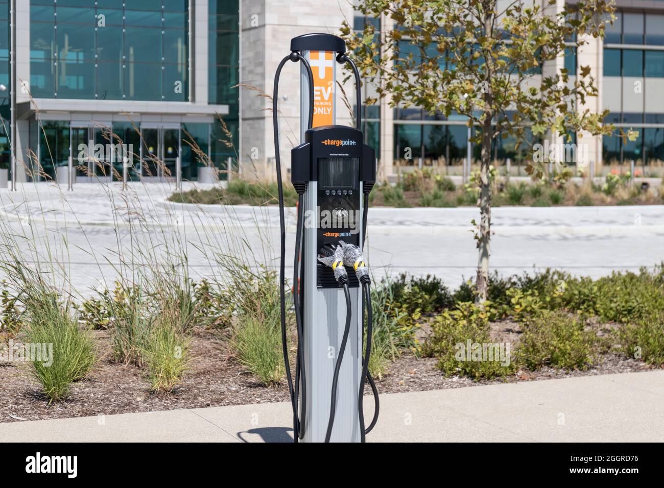 Indianapolis Circa September 2021 ChargePoint EV Charging Station