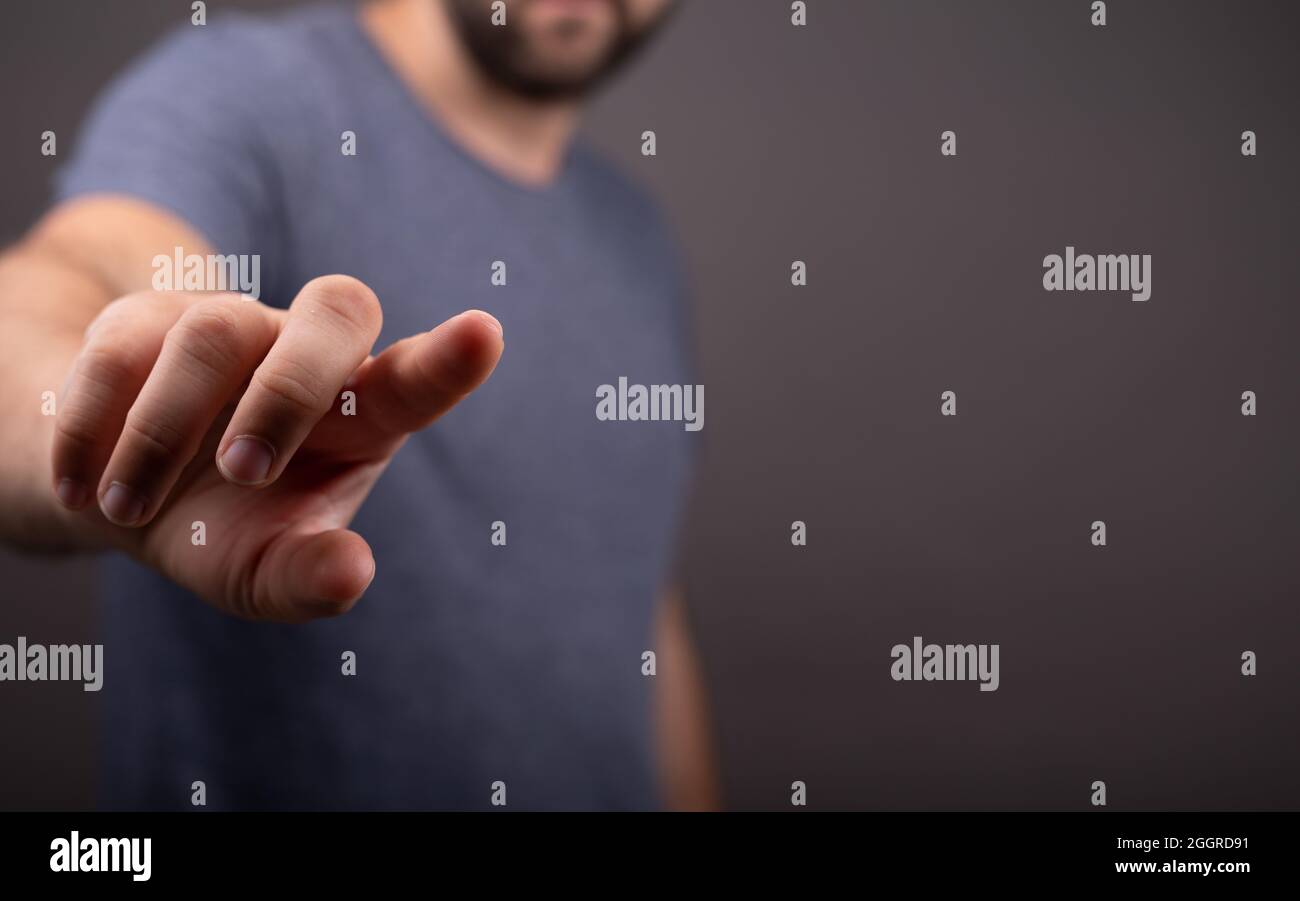 Index fingers pointing hi-res stock photography and images - Alamy
