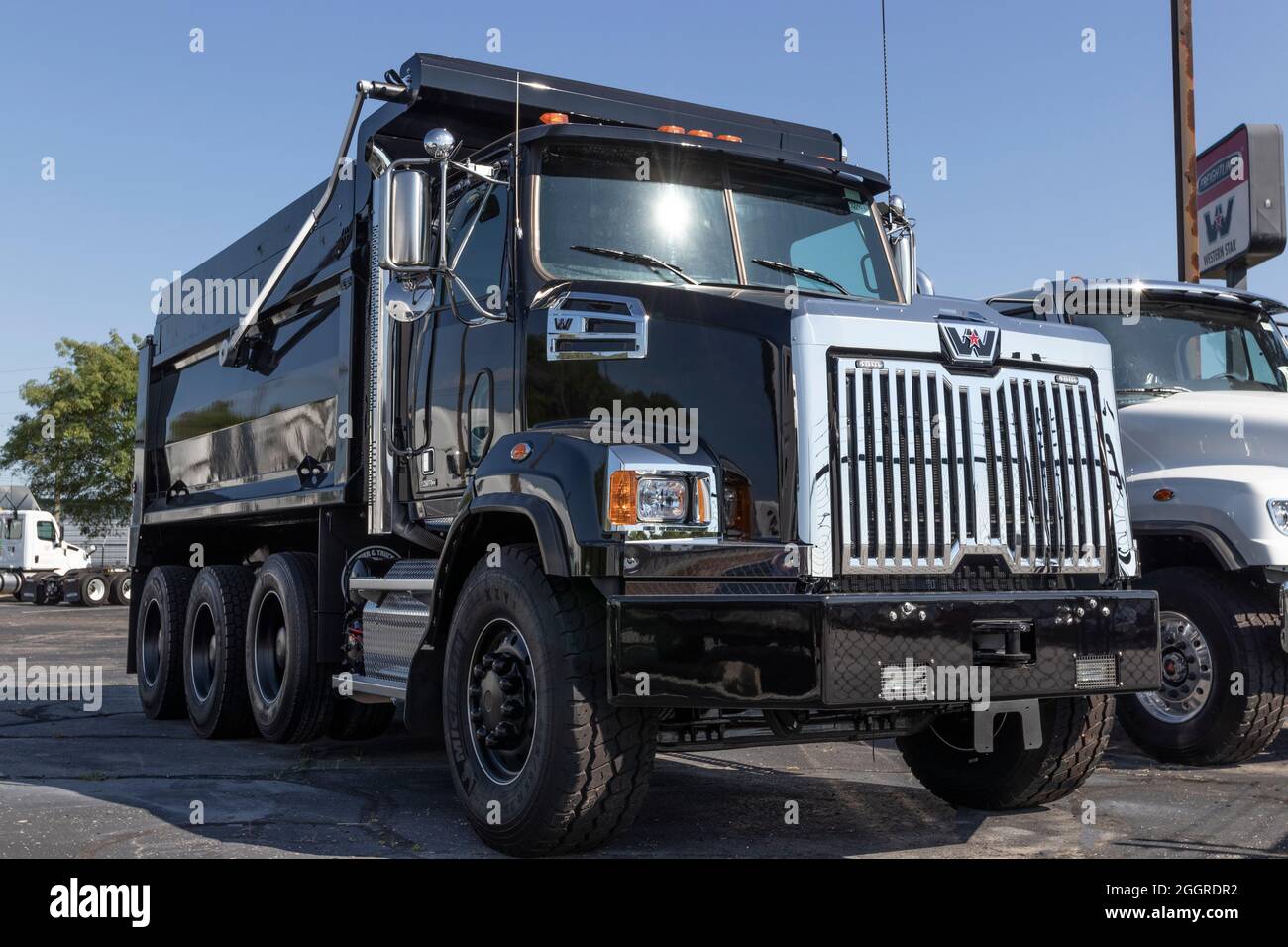 Indianapolis - Circa September 2021: Western Star heavy duty 4700SB Dump  Truck. Western Star is owned by Daimler Trucks North America Stock Photo -  Alamy