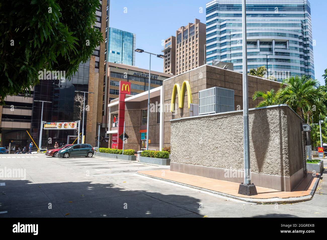 In Venezuela, due to the problems of inflation and monetary mismatch, eating a Big Mac hamburger is a luxury, since it is equivalent to 3 to 4 times t Stock Photo