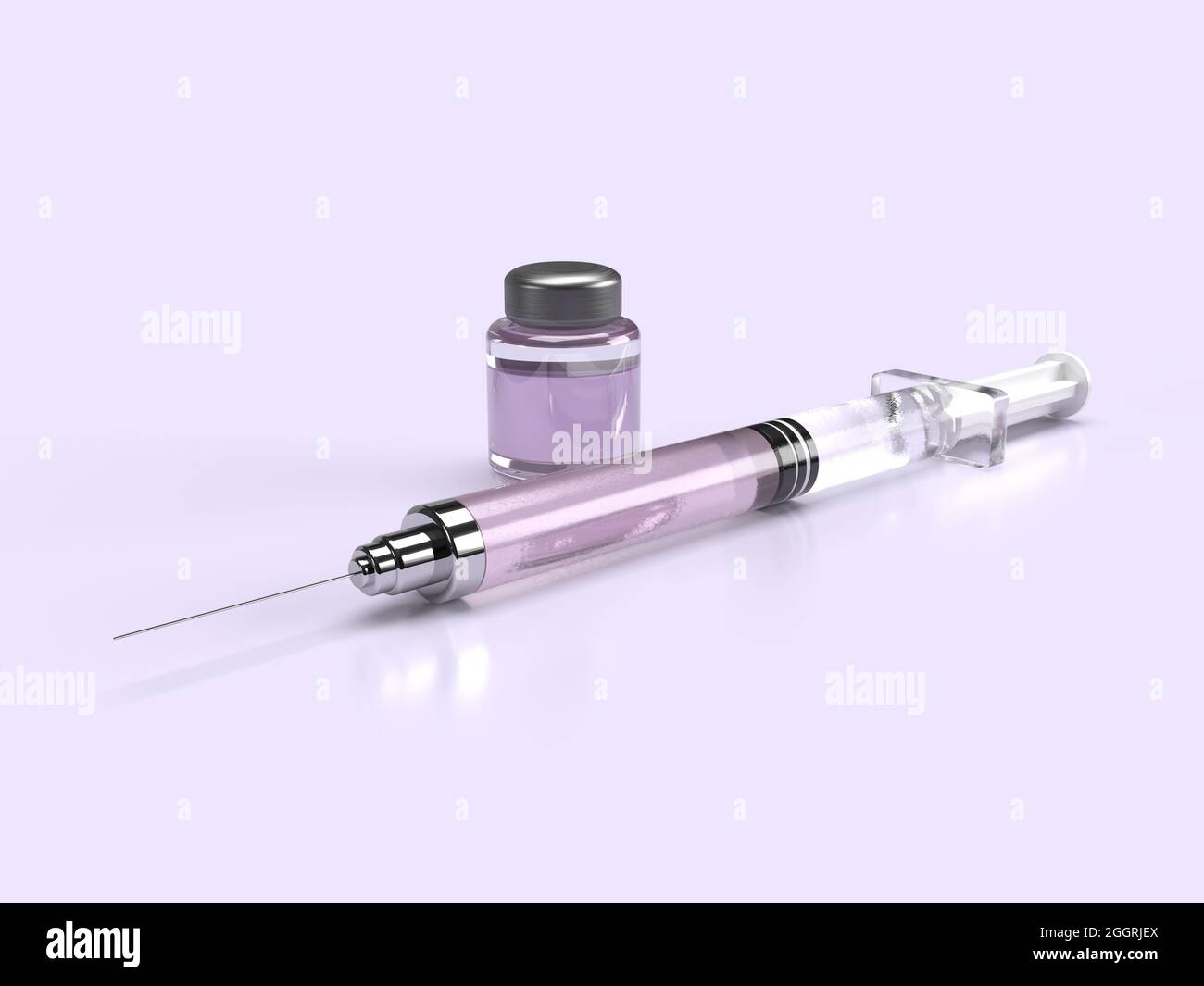 A syringe and vial Stock Photo Alamy