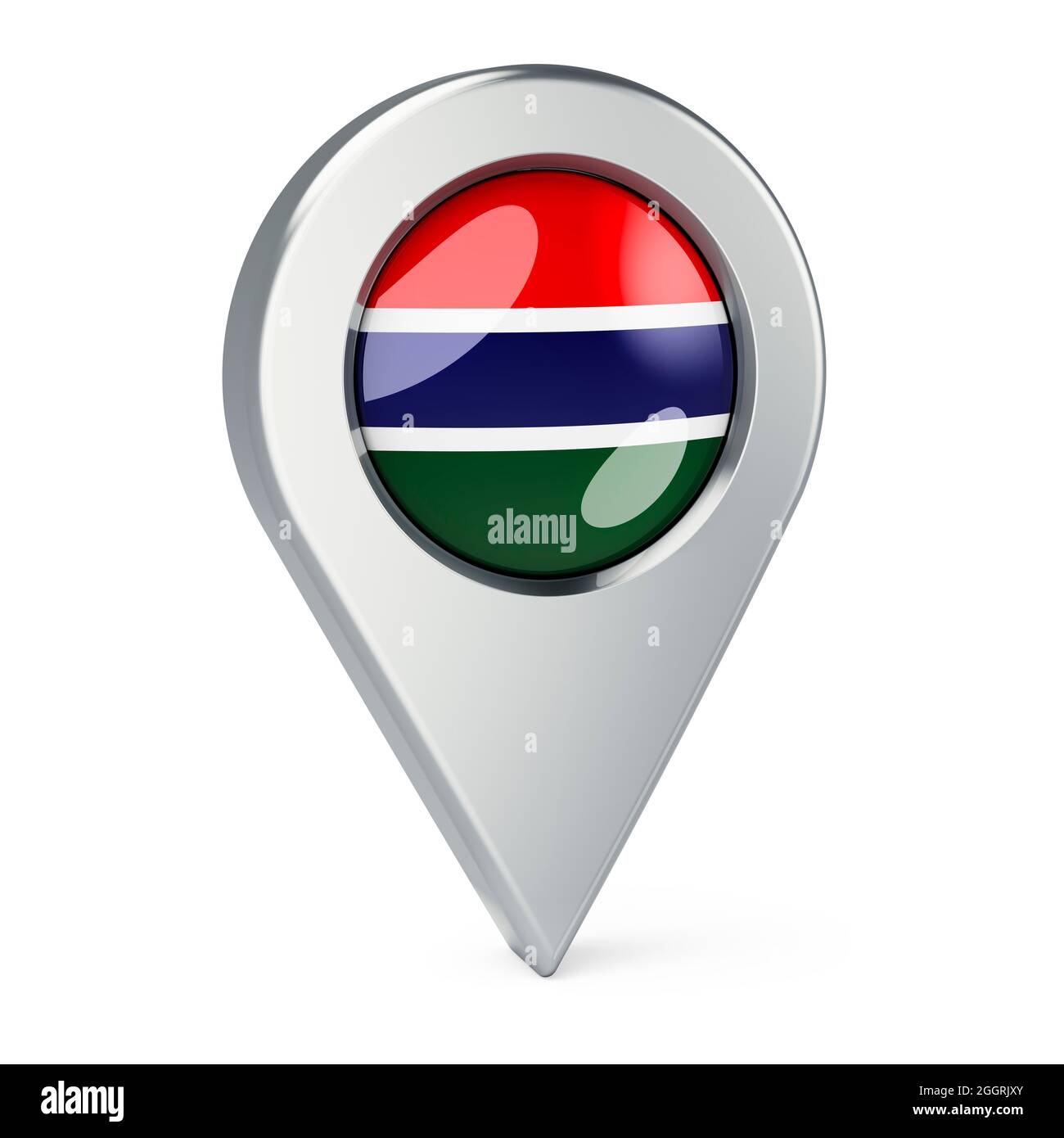 3d map of gambia hi-res stock photography and images - Alamy