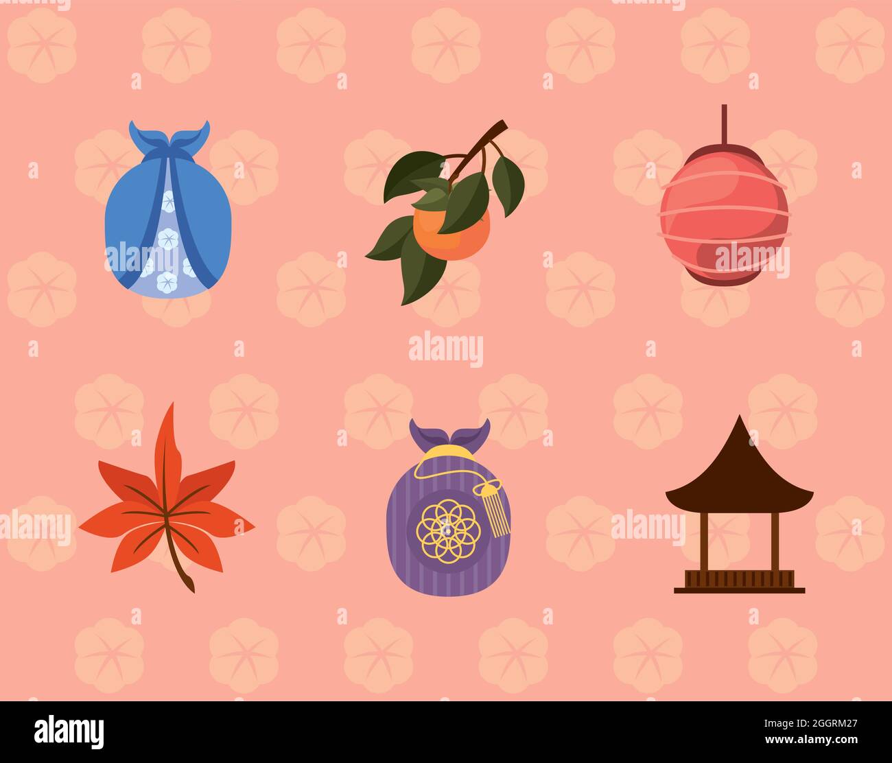 six korean chuseok icons Stock Vector Image & Art - Alamy