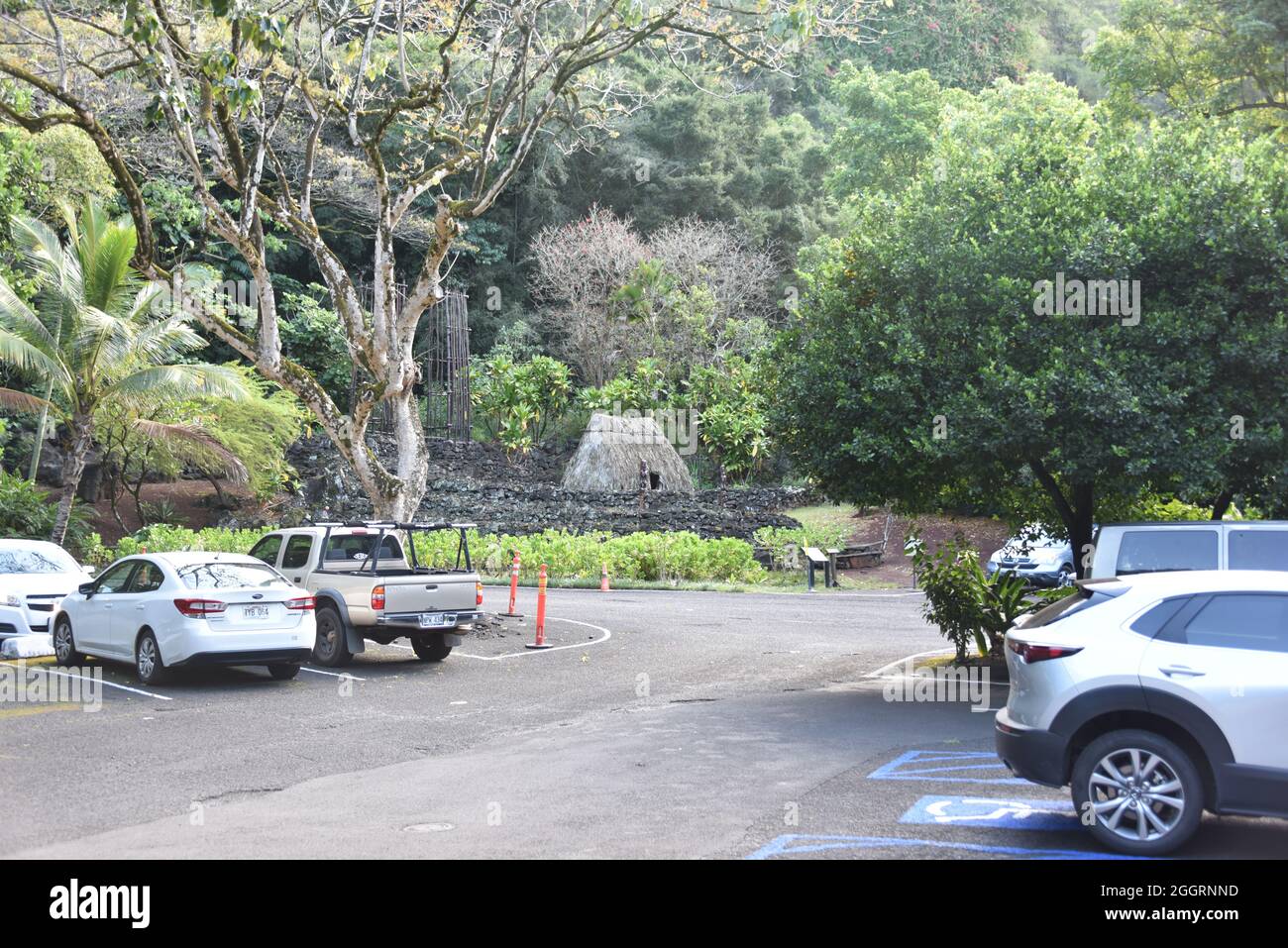 Oahu, HI U.S.A. 6/4&7/2021. Waimea Valley Visitors Center. Waimea