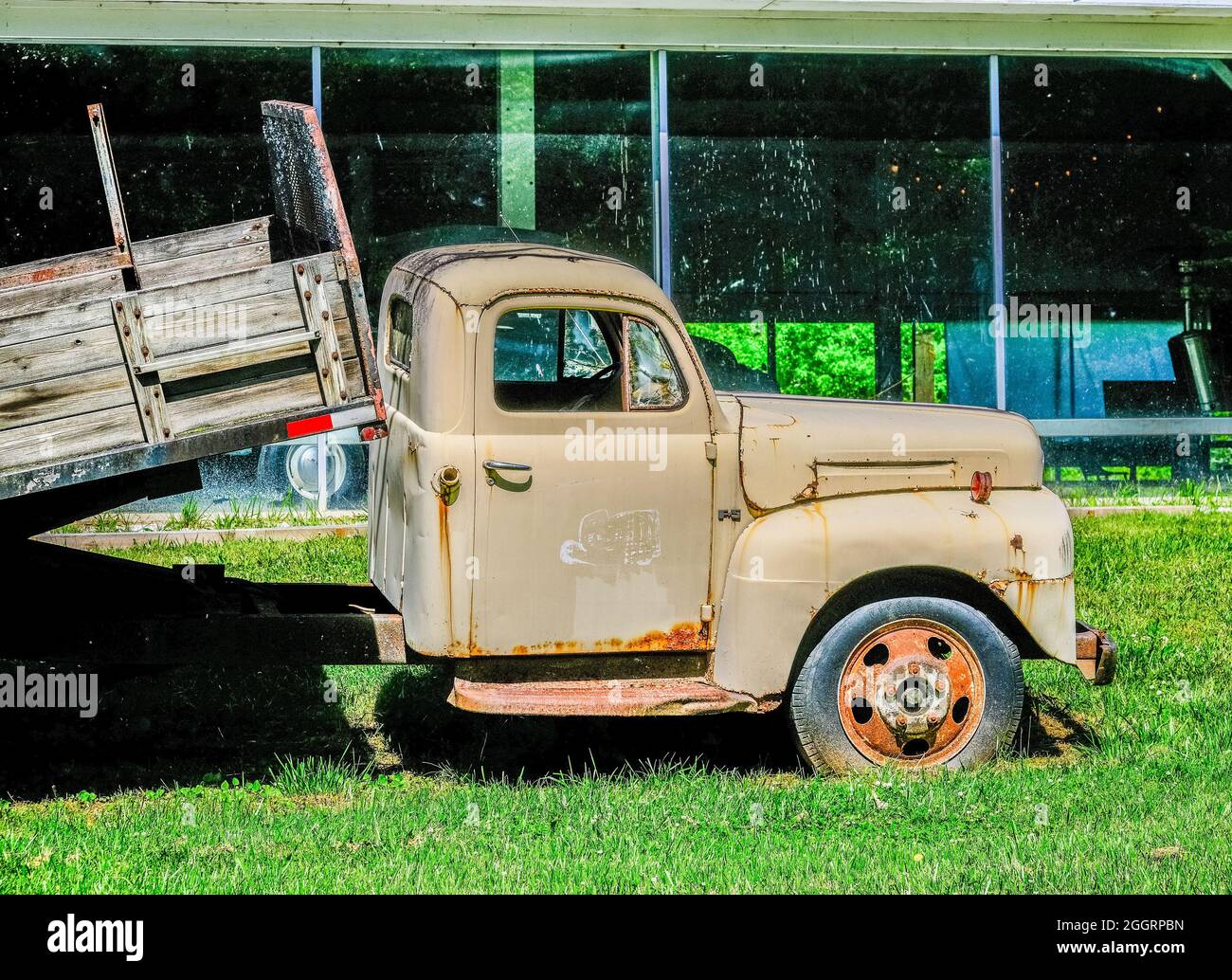 Old Dump Truck Stock Photo