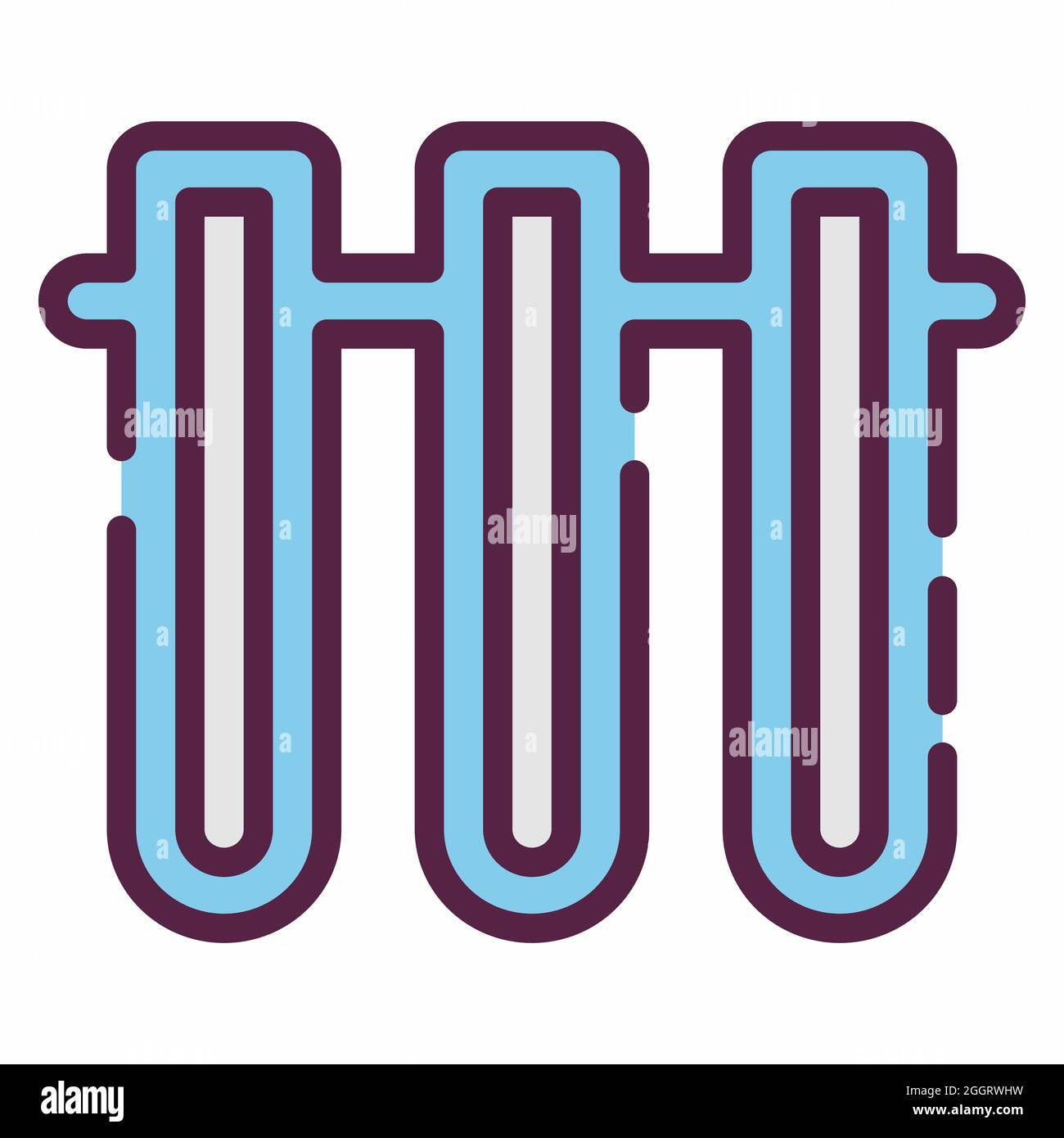 Icon Vector of Vials 2 - Line Cut Style - Simple illustration, Editable ...