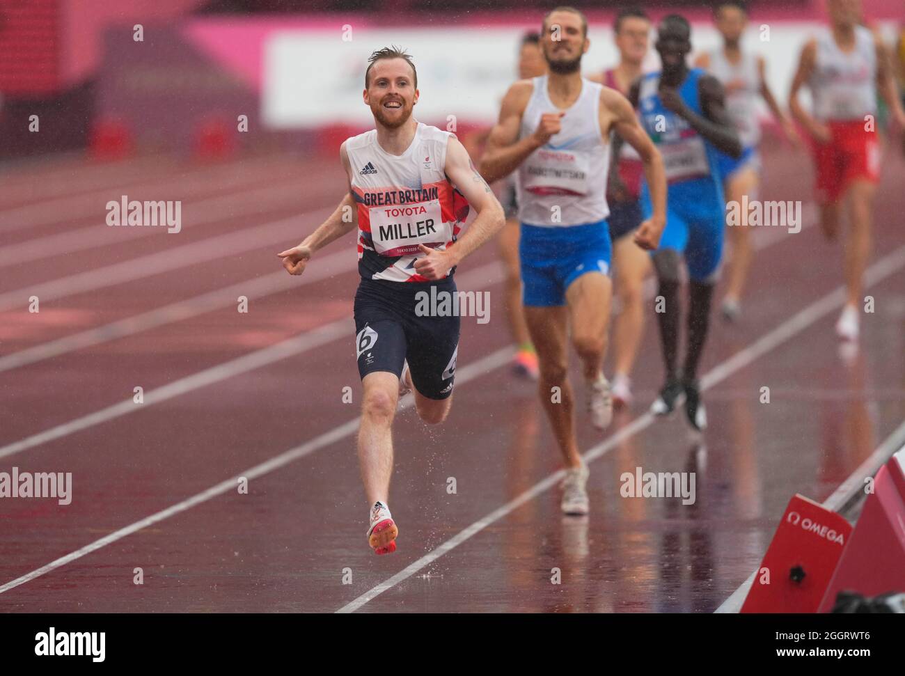 Tokyo, Japan. 3rd Sep 2021. Tokyo, Japan. 3rd Sep 2021. September 3, 2021: MILLER Owen Miller from winning gold at 1500m during athletics at the Tokyo Paralympics, Tokyo Olympic Stadium, Tokyo, Japan. Kim Price/CSM Credit: Cal Sport Media/Alamy Live News Stock Photo