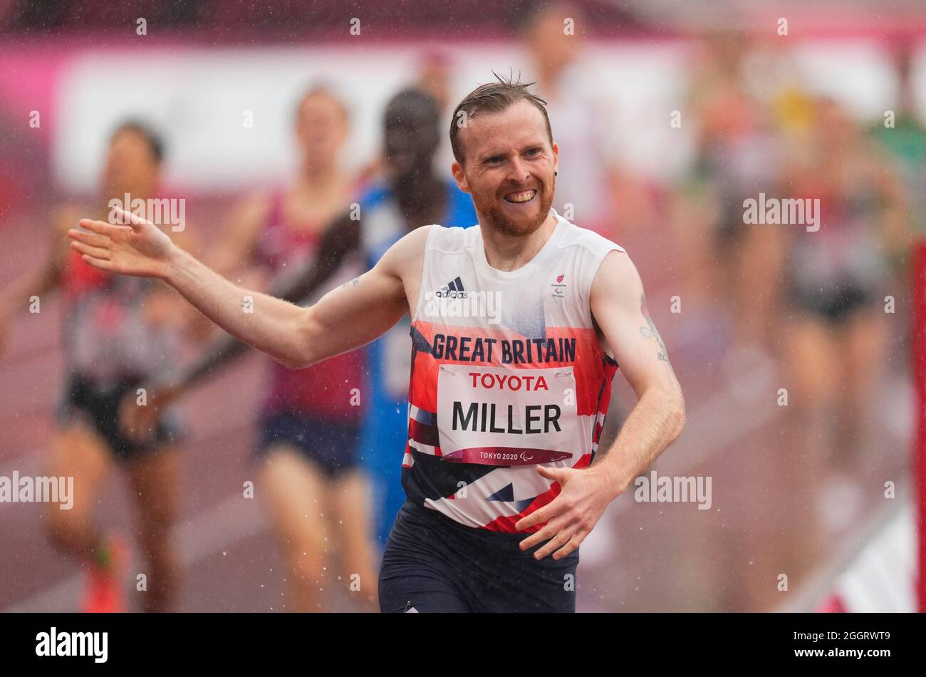 Tokyo, Japan. 3rd Sep 2021. Tokyo, Japan. 3rd Sep 2021. September 3, 2021: MILLER Owen Miller from winning gold at 1500m during athletics at the Tokyo Paralympics, Tokyo Olympic Stadium, Tokyo, Japan. Kim Price/CSM Credit: Cal Sport Media/Alamy Live News Stock Photo
