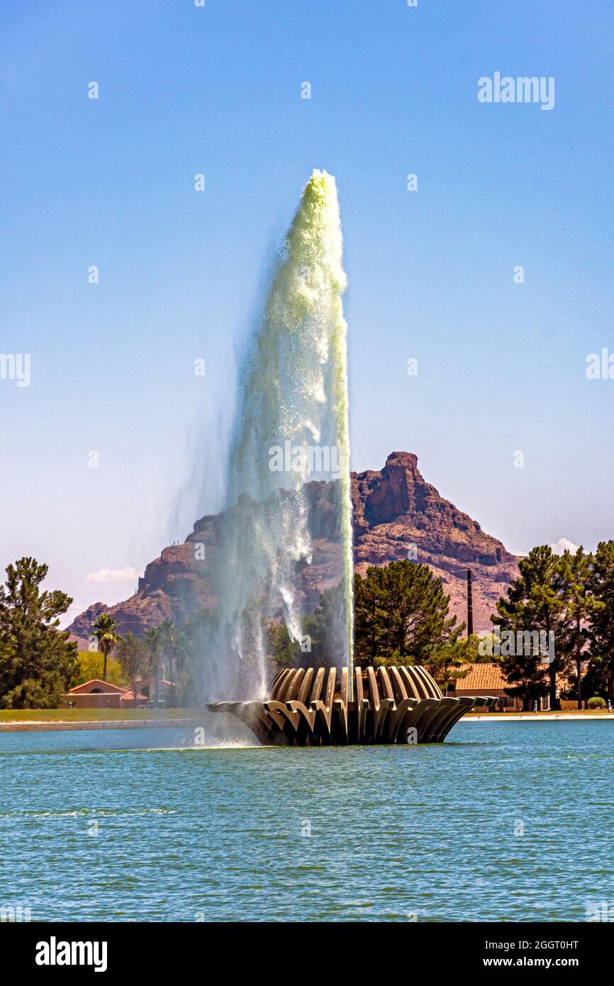 World's famous fountain can shoot as high as 560 feet at Fountain Hills