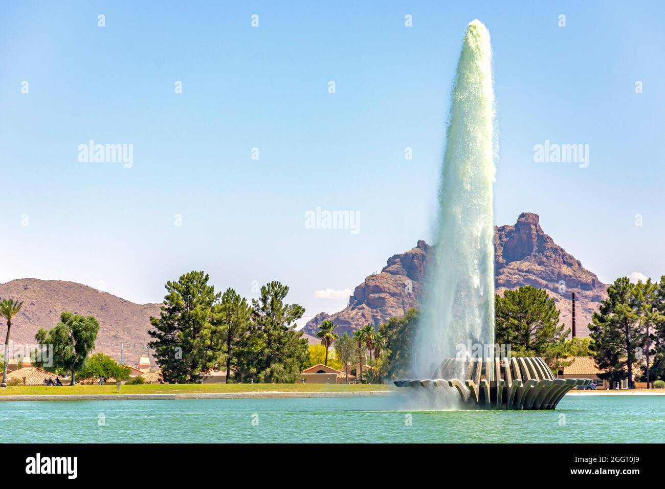 World's famous fountain can shoot as high as 560 feet at Fountain Hills